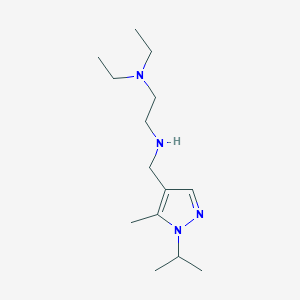 [2-(diethylamino)ethyl]({[5-methyl-1-(propan-2-yl)-1H-pyrazol-4-yl]methyl})amine