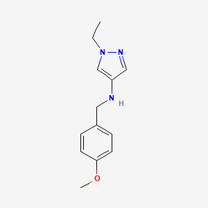 1-ethyl-N-[(4-methoxyphenyl)methyl]-1H-pyrazol-4-amine