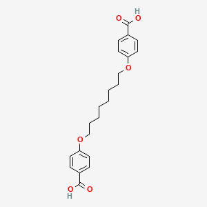 molecular formula C22H26O6 B1505046 4-[8-(4-Carboxyphenoxy)octoxy]benzoic acid CAS No. 74774-57-5