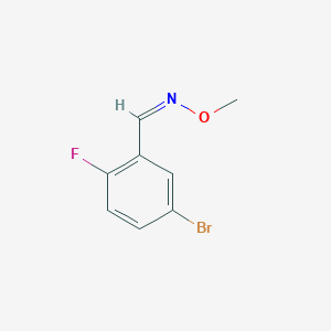 (E)-[(5-bromo-2-fluorophenyl)methylidene](methoxy)amine