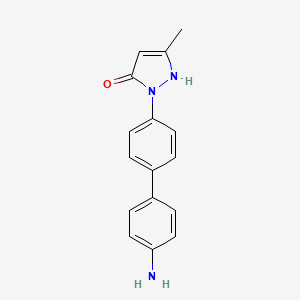 1-(4-(4-Aminophenyl)benzenyl)-3-methyl-5-pyrazolone