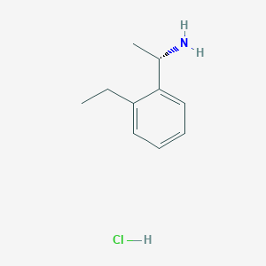 molecular formula C10H16ClN B1505051 (S)-1-(2-Ethylphenyl)ethanamine hydrochloride CAS No. 1212885-36-3