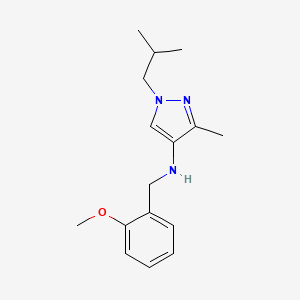 N-[(2-methoxyphenyl)methyl]-3-methyl-1-(2-methylpropyl)-1H-pyrazol-4-amine