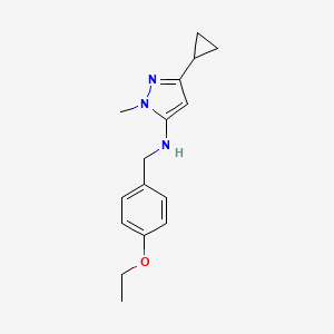 3-cyclopropyl-N-[(4-ethoxyphenyl)methyl]-1-methyl-1H-pyrazol-5-amine