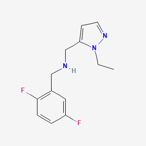 [(2,5-difluorophenyl)methyl][(1-ethyl-1H-pyrazol-5-yl)methyl]amine