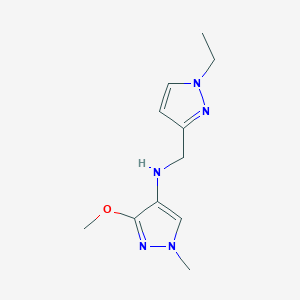 N-[(1-ethyl-1H-pyrazol-3-yl)methyl]-3-methoxy-1-methyl-1H-pyrazol-4-amine