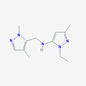 N-[(1,4-dimethyl-1H-pyrazol-5-yl)methyl]-1-ethyl-3-methyl-1H-pyrazol-5-amine