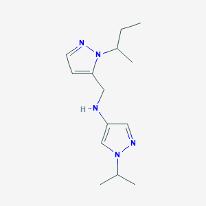 N-{[1-(butan-2-yl)-1H-pyrazol-5-yl]methyl}-1-(propan-2-yl)-1H-pyrazol-4-amine