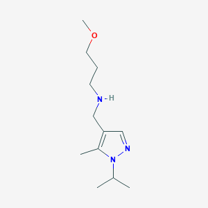 (3-methoxypropyl)({[5-methyl-1-(propan-2-yl)-1H-pyrazol-4-yl]methyl})amine