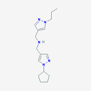 [(1-cyclopentyl-1H-pyrazol-4-yl)methyl][(1-propyl-1H-pyrazol-4-yl)methyl]amine