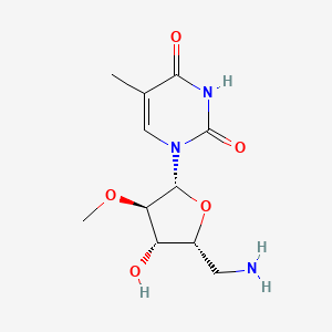 1-[(2R,3R,4S,5R)-5-(aminomethyl)-4-hydroxy-3-methoxyoxolan-2-yl]-5-methyl-1,2,3,4-tetrahydropyrimidine-2,4-dione