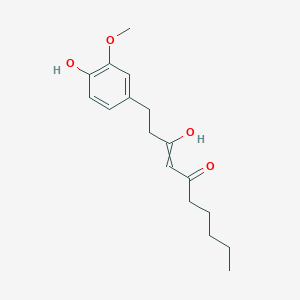 3-Hydroxy-1-(4-hydroxy-3-methoxyphenyl)dec-3-en-5-one