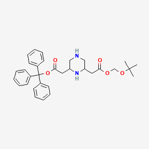 (6-Tert-butoxymethoxycarbonylmethyl-piperazin-2-YL)-acetic acid trityl ester