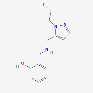 2-[({[1-(2-Fluoroethyl)-1h-pyrazol-5-yl]methyl}amino)methyl]phenol