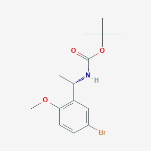 molecular formula C14H20BrNO3 B1505065 Tert-butyl [(1S)-1-(5-bromo-2-methoxyphenyl)ethyl]carbamate CAS No. 701939-03-9