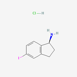 (S)-5-Iodo-2,3-dihydro-1H-inden-1-amine hydrochloride