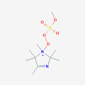 molecular formula C10H21N2O5S+ B1505067 1-[(Methoxysulfonyl)peroxy]-1,2,2,4,5,5-hexamethyl-2,5-dihydro-1H-imidazol-1-ium CAS No. 70429-36-6