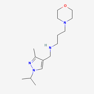 {[3-methyl-1-(propan-2-yl)-1H-pyrazol-4-yl]methyl}[3-(morpholin-4-yl)propyl]amine