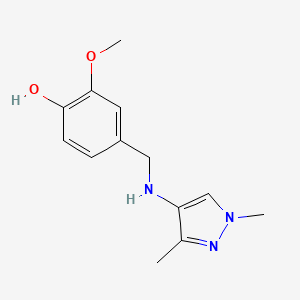 4-{[(1,3-Dimethyl-1H-pyrazol-4-YL)amino]methyl}-2-methoxyphenol