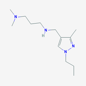 [3-(dimethylamino)propyl][(3-methyl-1-propyl-1H-pyrazol-4-yl)methyl]amine