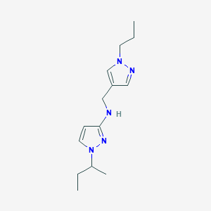 1-(butan-2-yl)-N-[(1-propyl-1H-pyrazol-4-yl)methyl]-1H-pyrazol-3-amine