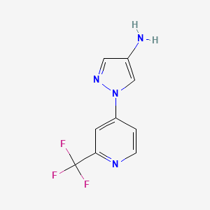 1-(2-(trifluoromethyl)pyridin-4-yl)-1H-pyrazol-4-amine