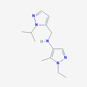 1-ethyl-5-methyl-N-{[1-(propan-2-yl)-1H-pyrazol-5-yl]methyl}-1H-pyrazol-4-amine