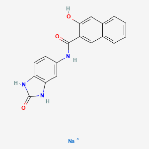 molecular formula C18H13N3NaO3 B1505078 5-(2-Hydroxy-3-naphthoylamino)-2-benzimidazolone sodium salt CAS No. 76918-62-2