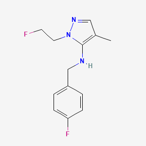 N-(4-fluorobenzyl)-1-(2-fluoroethyl)-4-methyl-1H-pyrazol-5-amine