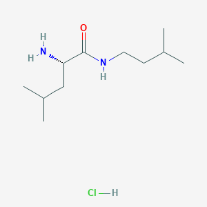 (2S)-2-amino-4-methyl-N-(3-methylbutyl)pentanamide hydrochloride