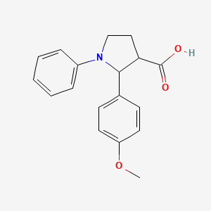 2-(4-Methoxyphenyl)-1-phenylpyrrolidine-3-carboxylic acid