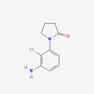 1-(3-Amino-2-chlorophenyl)pyrrolidin-2-one