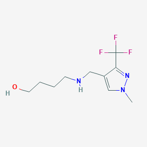 4-({[1-methyl-3-(trifluoromethyl)-1H-pyrazol-4-yl]methyl}amino)butan-1-ol