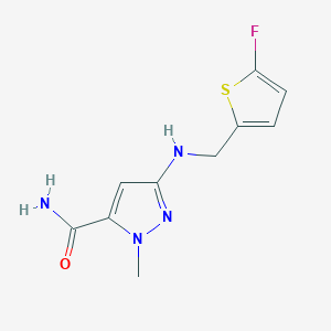 3-{[(5-fluorothiophen-2-yl)methyl]amino}-1-methyl-1H-pyrazole-5-carboxamide