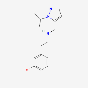 [2-(3-methoxyphenyl)ethyl]({[1-(propan-2-yl)-1H-pyrazol-5-yl]methyl})amine