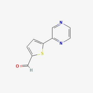 5-(Pyrazin-2-YL)thiophene-2-carbaldehyde
