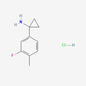 1-(3-Fluoro-4-methylphenyl)cyclopropan-1-amine hydrochloride