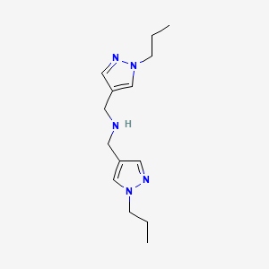 bis[(1-propyl-1H-pyrazol-4-yl)methyl]amine