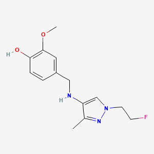 4-({[1-(2-fluoroethyl)-3-methyl-1H-pyrazol-4-yl]amino}methyl)-2-methoxyphenol