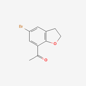 1-(5-Bromo-2,3-dihydro-1-benzofuran-7-yl)ethan-1-one