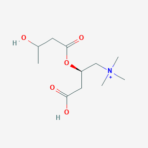 [(2R)-3-carboxy-2-[(3-hydroxybutanoyl)oxy]propyl]trimethylazanium