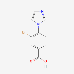 3-Bromo-4-(1H-imidazol-1-YL)benzoic acid