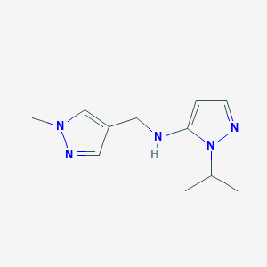 N-[(1,5-dimethyl-1H-pyrazol-4-yl)methyl]-1-(propan-2-yl)-1H-pyrazol-5-amine