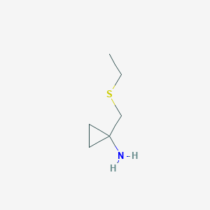 1-[(Ethylsulfanyl)methyl]cyclopropan-1-amine