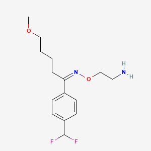 (E)-(2-Aminoethoxy)({1-[4-(difluoromethyl)phenyl]-5-methoxypentylidene})amine