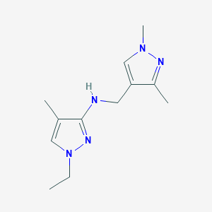 N-[(1,3-dimethyl-1H-pyrazol-4-yl)methyl]-1-ethyl-4-methyl-1H-pyrazol-3-amine