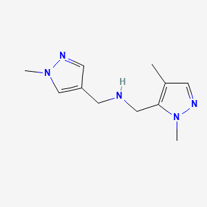 [(1,4-dimethyl-1H-pyrazol-5-yl)methyl][(1-methyl-1H-pyrazol-4-yl)methyl]amine