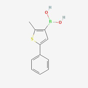 molecular formula C11H11BO2S B1505099 2-Methyl-5-phenylthiophene-3-boronic acid CAS No. 909103-23-7