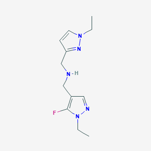 [(1-ethyl-1H-pyrazol-3-yl)methyl][(1-ethyl-5-fluoro-1H-pyrazol-4-yl)methyl]amine