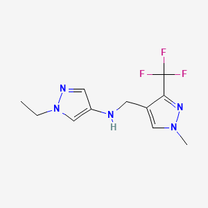 1-ethyl-N-{[1-methyl-3-(trifluoromethyl)-1H-pyrazol-4-yl]methyl}-1H-pyrazol-4-amine